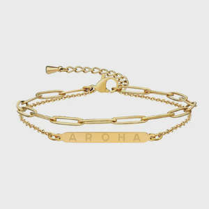 Little Taonga: Aroha Double Chain Bracelet