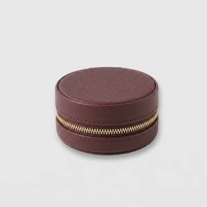 Jewellery Box Round - Dark Cherry