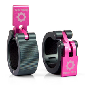Barbell Collars: HD Barbell Collars Gunmetal/Pink