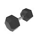 22.5kg HD Rubber Hex Dumbbell