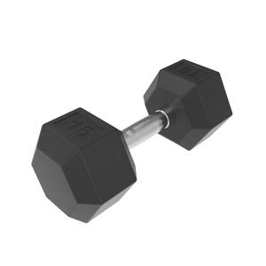 Dumbbells: HD Rubber Hex DB 15kg - Used