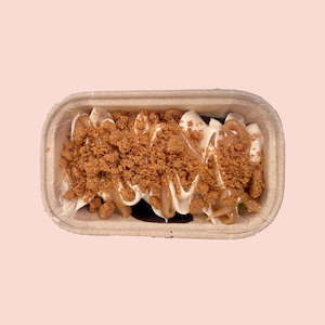 Brownie: Biscoff Caramel Brownie Boat