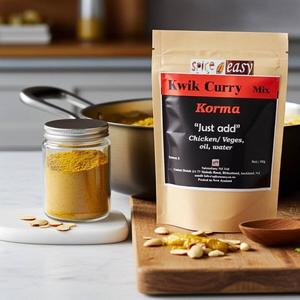 Kwik Curry Korma Kit 15-Min Creamy almond Curry SpicenEasy NZ