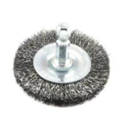 Fire Bird WIRE BRUSH HEX SHANK WHEEL TYPE CRIMPED 63MM  STEEL
