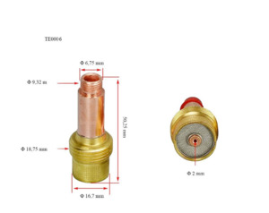 Tig: Fire Bird 2.4mm tig gas lens 45V26 2pk