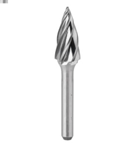 Fire Bird tungsten  carbide burr for alloy 12mm x 25mm x m6 shape g