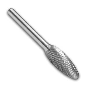 Fire Bird tungsten  carbide burr 10mm x 25mm x m6 shape H