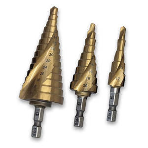 Fire Bird Step drill 6-32MM GOLD spiral