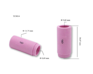Tig Cermaic: Fire Bird tig 6# ceramic 13n10 2pk