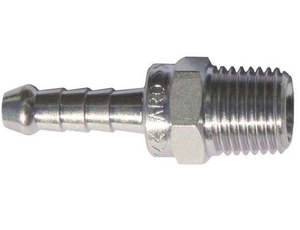 Air Fittings: 10mm hose tale x 1/4 bsp male (A111)