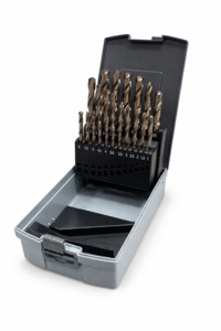 Drill Sets: Fire Bird Drill kit HSS 1-13MM ROSE CASE