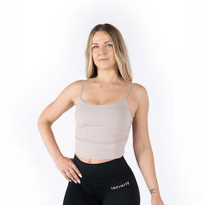 Tops: Apex Beige V2 Singlet