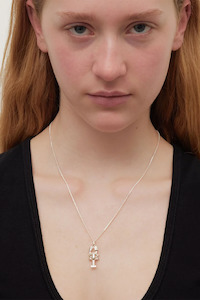 WOMENS: Lobster Charm Necklace - Sterling Silver