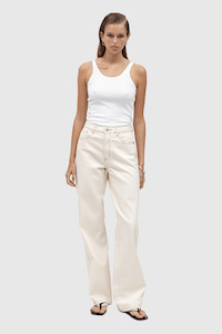 WOMENS: Curve Seam Jean II - Ecru