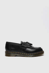 Dr Martens: Adrian Tassel Leather Loafers - Black Smooth