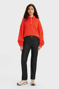 Levis: 501 Original Jeans - Black Worn