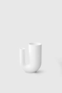Tuba Vase Small - White
