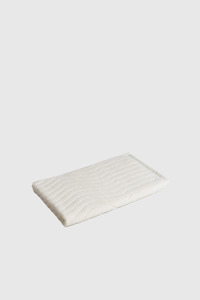 Bath Accessories: Eyre Organic Cotton Bath Mat - Ivory