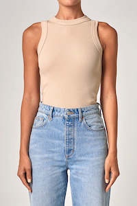 Jonesy Singlet - Bleached Sand