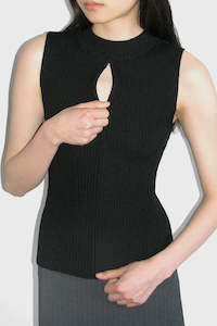 Womens Singlets: Atori Top - Black