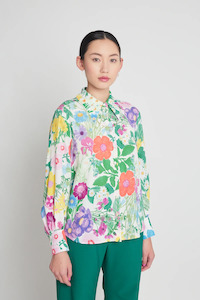 Womens Shirts: Hyper Reality Shirt - Cream Masterpiece