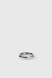 Womens Rings: 4mm Halo Band - Sterling Silver
