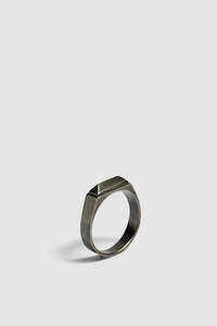 Womens Rings: Fourth Ring - Oxidised Silver