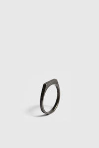 Womens Rings: First Ring - Oxidised Silver