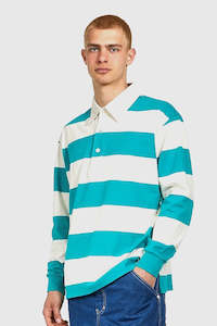 Mens Sweaters: Rugby Shirt - Bluegrass