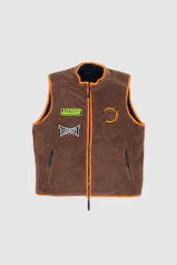Reversible Polar Fleece Zip Vest - Bonatura / Abyss