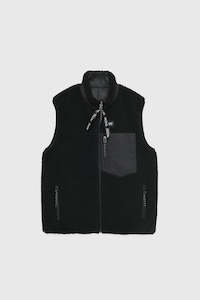 Down x Boa Reversible Vest - Black / Black