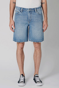 Mens Denim Shorts: Lazy Boy Short - Stoner Blue