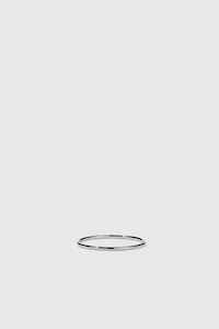 Mens Rings: 1mm Halo Band - Sterling Silver