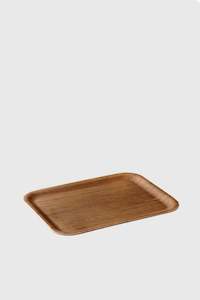 Nonslip Rectangular Tray 320mm - Teak