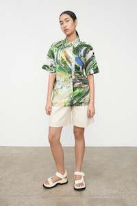 Womens Shirts: Paper Shirt - Botanic Trip