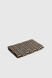 Baina: Saroma Bath Mat - Sand / Noir