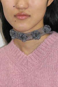 Paloma Wool: Marylou Choker - Dark Grey