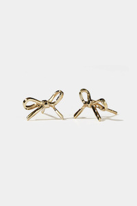 Infinite Jewellery Gifts: Bow Studs Small - Gold Plated