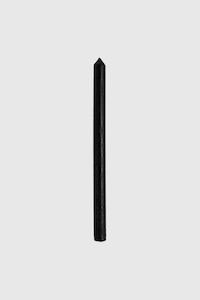 National Candles: 330mm Household Taper Candle - Black