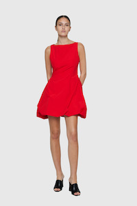 Sale Under 300: Bobble Mini Dress - Red