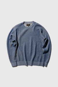 Crew Rib Cotton - Blue