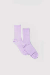 Daily Socks: Cotton Half Crew - Lilac
