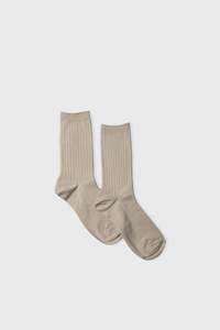 Cotton Half Crew - Latte