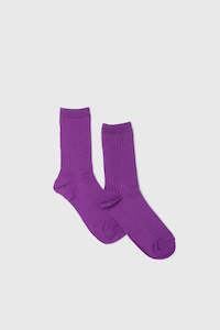 Cotton Half Crew - Violet