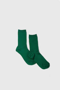 Daily Socks: Cotton Half Crew - Pine