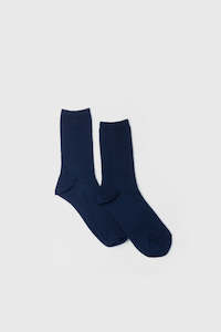 Cotton Half Crew - Navy