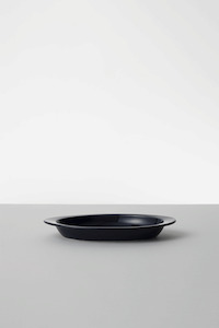 Maruhiro Hasami: Oval Plate - Navy