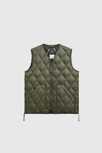 Soft Shell Military V-Neck W-Zip Vest - Olive