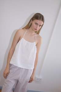 O Ring Halter - White