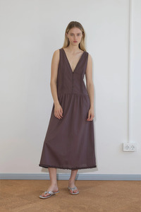 Sale Under 300: Pintuck Dress - Raisin
